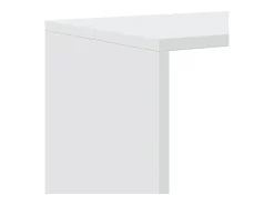 Prateleira|vidaxl Estante divisória de ambientes com 3 níveis, branca, 99x29x99 cm, madeira projetada Branco
