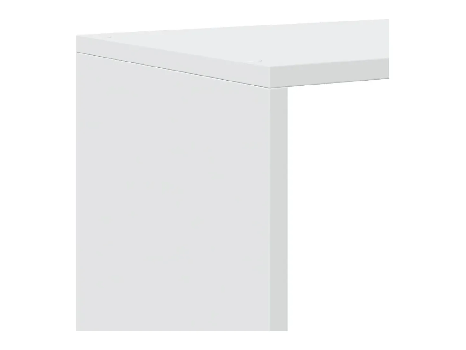 Prateleira|vidaxl Estante divisória de ambientes com 3 níveis, branca, 99x29x99 cm, madeira projetada Branco