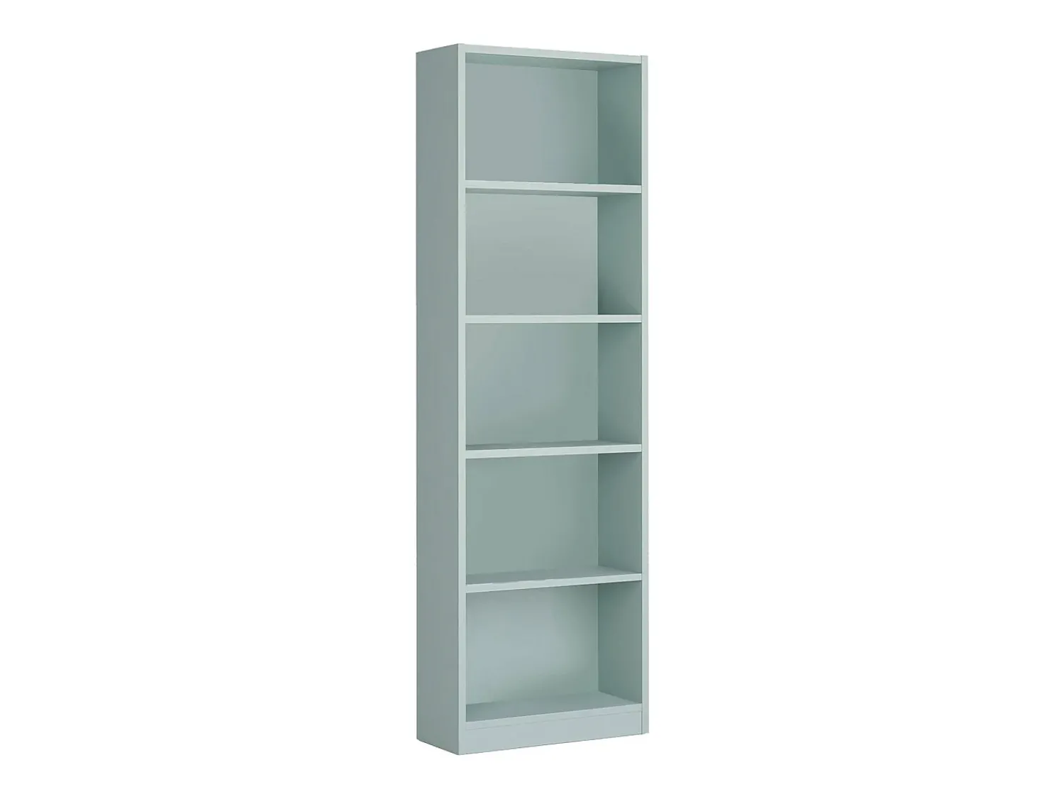 Dmora Estante Dmacagg, Estante alta com 5 prateleiras, Estante de escritório ou quarto, Estante moderna com compartimentos, 52x25h80 cm, água^ Biblioteca