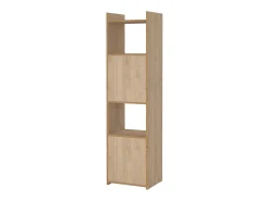 Biblioteca|Dmora Estante Dricn, Estante de escritório, Estante, Biblioteca, 40x34 h155 cm, Carvalho Castanho