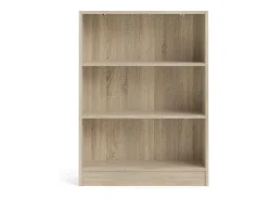 Discount Dmora Estante Droman, estante de escritório, estante, biblioteca, 79x27 h107 cm, carvalho Castanho