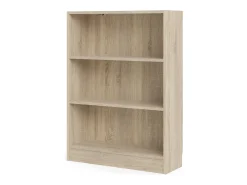 Discount Dmora Estante Droman, estante de escritório, estante, biblioteca, 79x27 h107 cm, carvalho Castanho