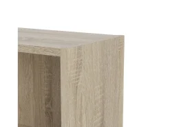 Discount Dmora Estante Droman, estante de escritório, estante, biblioteca, 79x27 h107 cm, carvalho Castanho