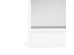 Best Dmora Estante Droman, Estante de escritório, Estante, Biblioteca, 79x27 h107 cm, Branco