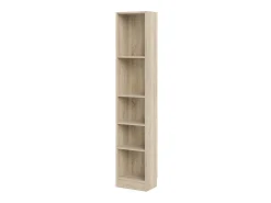 Biblioteca|Dmora Estante Drugan, Estante de escritório, Estante, Biblioteca, 41x27 h203 cm, Carvalho Castanho