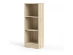 Biblioteca|Dmora Estante Dsavoin, Estante de escritório, Estante, Biblioteca, 41x27 h107 cm, Carvalho Castanho