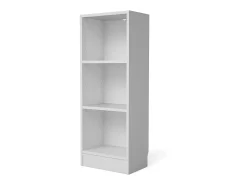 Clearance Dmora Estante Dsavoin, estante de escritório, estante, biblioteca, 41x27 h107 cm, branca Branco