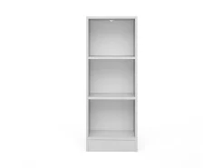 Clearance Dmora Estante Dsavoin, estante de escritório, estante, biblioteca, 41x27 h107 cm, branca Branco