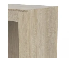 Biblioteca|Dmora Estante Dsitu, Estante de escritório, Estante, Biblioteca, 41x28 h203 cm, Carvalho Castanho