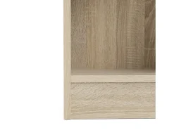 Clearance Dmora Estante Dsitu, estante de escritório, estante, biblioteca, 41x28 h203 cm, carvalho e branco Castanho