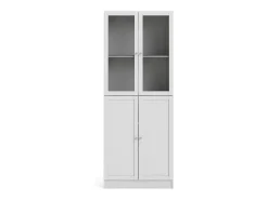 Biblioteca*Dmora Estante Dsnidar, Estante de escritório, Estante, Biblioteca, 79x28 h203 cm, Branco