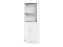 Biblioteca*Dmora Estante Dsoffrid, Estante de escritório, Estante, Biblioteca, 79x28 h203 cm, Branco