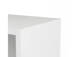 Biblioteca*Dmora Estante Dsoffrid, Estante de escritório, Estante, Biblioteca, 79x28 h203 cm, Branco