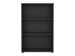 Biblioteca*Dmora Estante Dsori, estante de escritório, estante, biblioteca, 80x34 h124 cm, Cinzento