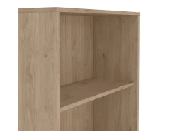 Biblioteca|Dmora Estante Dsposit, Estante de escritório, Estante, Biblioteca, 80x34 h205 cm, Carvalho Castanho