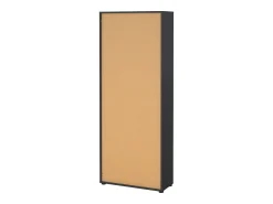 Best Dmora Estante Dsposit, Estante de escritório, Estante, Biblioteca, 80x34 h205 cm, Cinza Cinzento