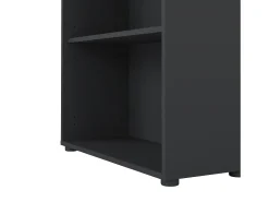 Best Dmora Estante Dsposit, Estante de escritório, Estante, Biblioteca, 80x34 h205 cm, Cinza Cinzento