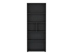 Best Dmora Estante Dsposit, Estante de escritório, Estante, Biblioteca, 80x34 h205 cm, Cinza Cinzento
