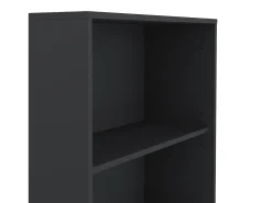 Best Dmora Estante Dsposit, Estante de escritório, Estante, Biblioteca, 80x34 h205 cm, Cinza Cinzento