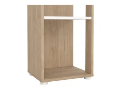 Biblioteca|Dmora Estante Dtalarin, estante de escritório, estante, biblioteca, 41x34 h205 cm, carvalho e branco Castanho