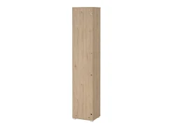 Biblioteca|Dmora Estante Dtalarin, estante de escritório, estante, biblioteca, 41x34 h205 cm, carvalho e branco Castanho
