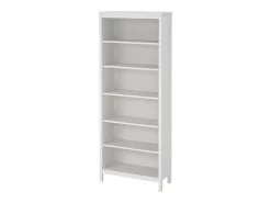 Biblioteca|Dmora Estante Dtamez, estante de escritório, estante, biblioteca, 78x33 h199 cm, branca Branco