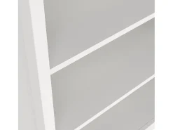 Biblioteca|Dmora Estante Dtamez, estante de escritório, estante, biblioteca, 78x33 h199 cm, branca Branco