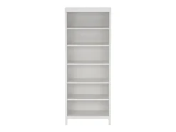Biblioteca|Dmora Estante Dtamez, estante de escritório, estante, biblioteca, 78x33 h199 cm, branca Branco
