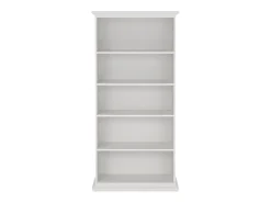 Biblioteca*Dmora Estante Dtaran, Estante de escritório, Estante, Biblioteca, 96x37 h201 cm, Branco