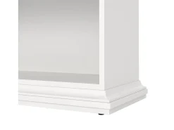 Biblioteca*Dmora Estante Dtaran, Estante de escritório, Estante, Biblioteca, 96x37 h201 cm, Branco