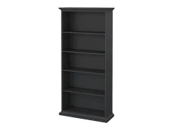 Biblioteca|Dmora Estante Dtaran, estante de escritório, estante, biblioteca, 96x37 h201 cm, Cinzento