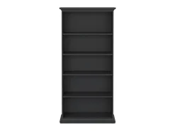 Biblioteca|Dmora Estante Dtaran, estante de escritório, estante, biblioteca, 96x37 h201 cm, Cinzento