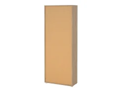 Dmora Estante Dtassot, estante de escritório, estante, biblioteca, 80x34 h205 cm, carvalho e branco^ Biblioteca