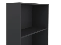 Clearance Dmora Estante Dtassot, estante de escritório, estante, biblioteca, 80x34 h205 cm, carvalho e cinzento Castanho