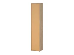 Clearance Dmora Estante Dtedesc, estante de escritório, estante, biblioteca, 41x34 h205 cm, carvalho e branco Castanho