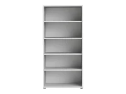 Biblioteca|Dmora Estante Dtedold, estante de escritório, estante, biblioteca, 89x40 h186 cm, branca Branco