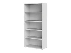 Biblioteca|Dmora Estante Dtedold, estante de escritório, estante, biblioteca, 89x40 h186 cm, branca Branco
