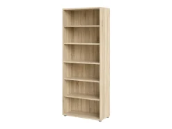 Dmora Estante Dtenton, estante de escritório, estante, biblioteca, 89x40 h222 cm, carvalho^ Biblioteca