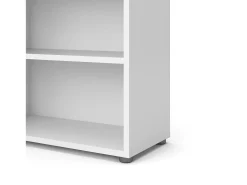 Outlet Dmora Estante Dterlizz, estante de escritório, estante, biblioteca, 89x40 h113 cm, branca Branco