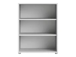 Outlet Dmora Estante Dterlizz, estante de escritório, estante, biblioteca, 89x40 h113 cm, branca Branco