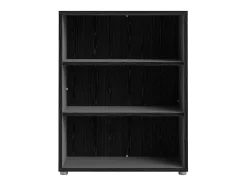 Biblioteca*Dmora Estante Dterlizz, estante de escritório, estante, biblioteca, 89x40 h113 cm, preta Preto