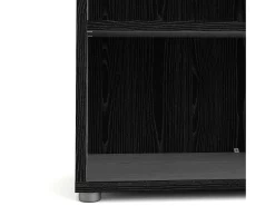 Biblioteca*Dmora Estante Dterlizz, estante de escritório, estante, biblioteca, 89x40 h113 cm, preta Preto
