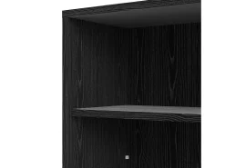 Biblioteca*Dmora Estante Dterlizz, estante de escritório, estante, biblioteca, 89x40 h113 cm, preta Preto
