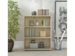 Dmora Estante Dterlizz, estante de escritório, estante, biblioteca, 89x40 h113 cm, carvalho^ Biblioteca