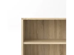 Dmora Estante Dterlizz, estante de escritório, estante, biblioteca, 89x40 h113 cm, carvalho^ Biblioteca