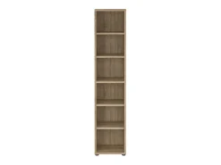 Dmora Estante Dtern, Estante de escritório, Estante, Biblioteca, 47x40 h222 cm, Carvalho^ Biblioteca