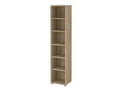 Dmora Estante Dtern, Estante de escritório, Estante, Biblioteca, 47x40 h222 cm, Carvalho^ Biblioteca