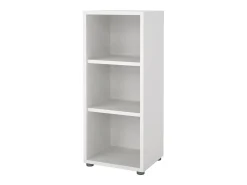 Biblioteca*Dmora Estante Dterzi, Estante de escritório, Estante, Biblioteca, 47x40 h113 cm, Branco