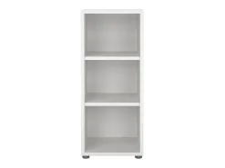 Biblioteca*Dmora Estante Dterzi, Estante de escritório, Estante, Biblioteca, 47x40 h113 cm, Branco