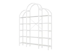 Prateleira*Hauss Spole Estante em forma de nuvem com 5 prateleiras - MDF e metal - Branca Branco